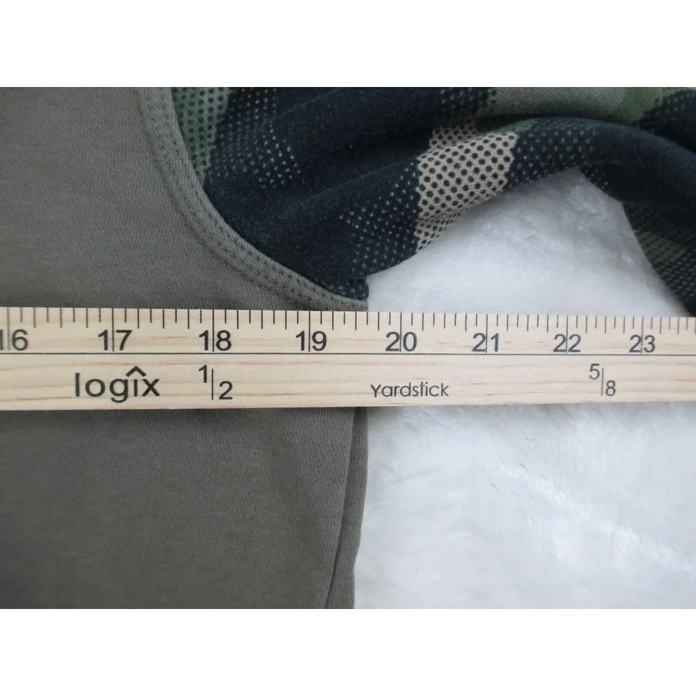 Nike Sweater Womens Extra Large Green Hooded Spell Out Zip Swoosh Casual Ladies*